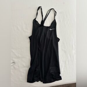 Nike Black Double-Strap Performance Tank